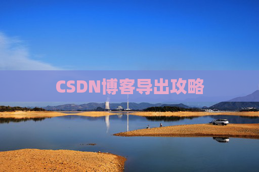 CSDN博客导出攻略